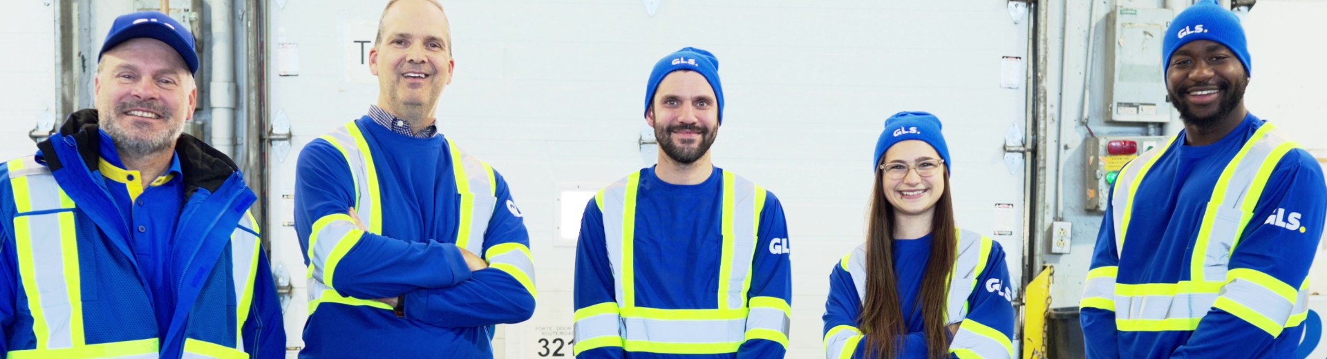 Group of employees smiling