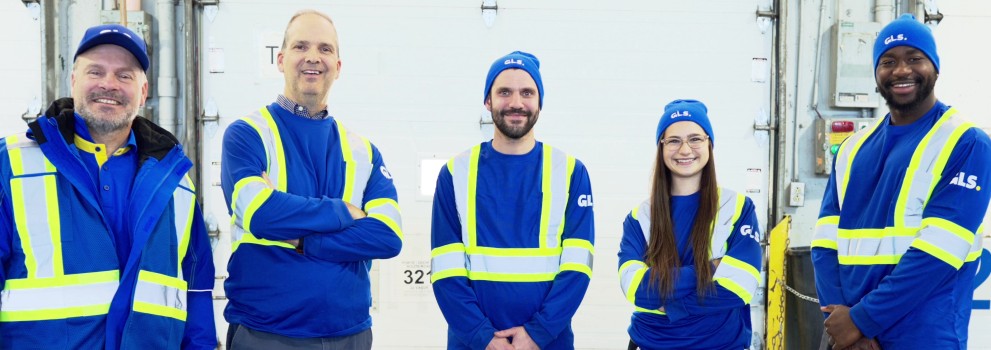 Group of employees smiling