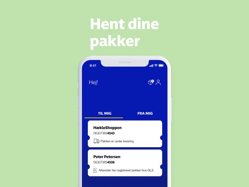 hent pakker med GLS-appen