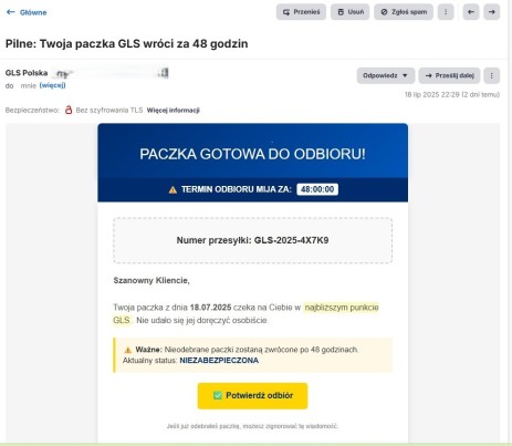 przykład oszustwa